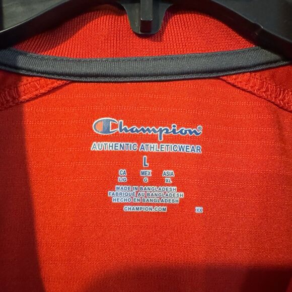 Men's Champion Texas Tech Red Raiders Performance Large Polo Shirt Red Double T - Picture 3 of 7